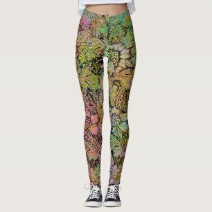 Grunge Blommigt Leggings