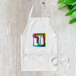 Grunge Brev T Bold Colorful Urban Typography Förkläde<br><div class="desc">Cook, bake eller grill i stil med den här djärva plattan som har en levande, grunge-inspirerad T-design. Perfekt för hemköksmästare, BBQ-entusiaster, eller någon som kärlek skapar i köket, detta edgy stadstypografikonst tillför ett modernt, graffiti-inspirerat lukt till ditt kulinariska äventyr. De färgstarka texturerade detaljerna gör den här plattan till ett utmärkt...</div>