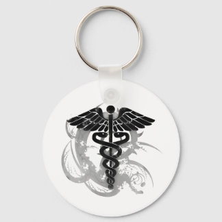 Grunge caduceus nyckelring