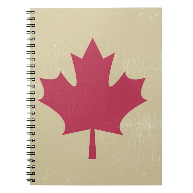 grunge canadian flagga anteckningsbok (Framsidan)