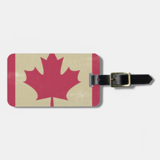 grunge canadian flagga bagagebricka