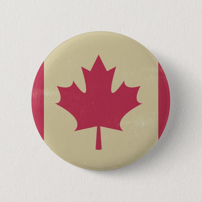 grunge canadian flagga knapp (Framsida)