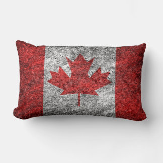 Grunge Canadian Flagga Lumbarkudde