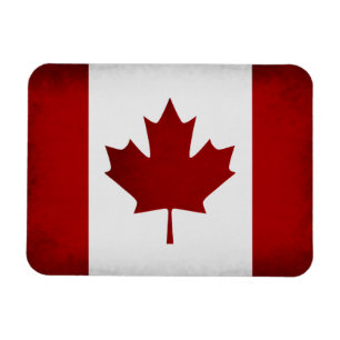 Grunge Canadian Flagga Magnet