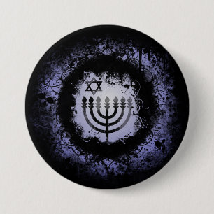 Grunge Chanukah Menorah Knapp