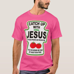 Grunge Christian Catch med Jesus Ketchup T Shirt