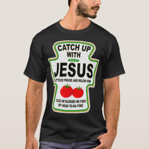 Grunge Christian Catch med Jesus Ketchup T Shirt