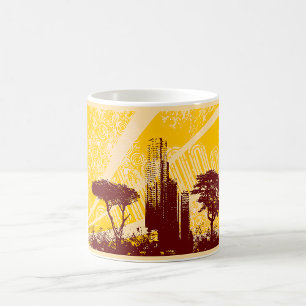Grunge City Kaffemugg