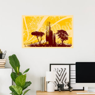 Grunge City Poster