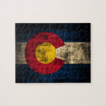 Grunge Colorado Flagga Pussel<br><div class="desc">Grunge Colorado Flagga</div>
