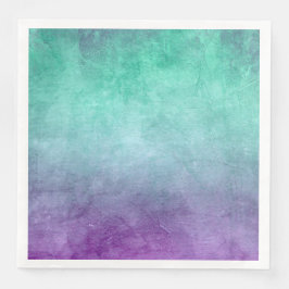 Grunge Colors - Teal & Purple Pappersservett