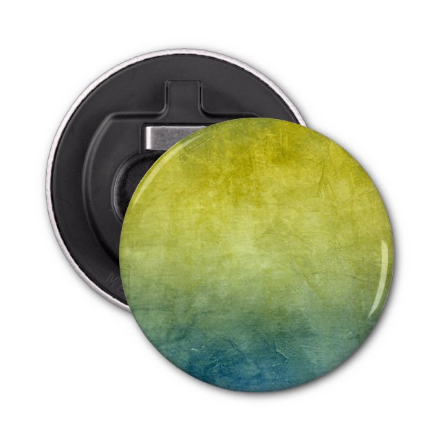 Grunge Colors - Yellow & Blue Flasköppnare (Framsidan)