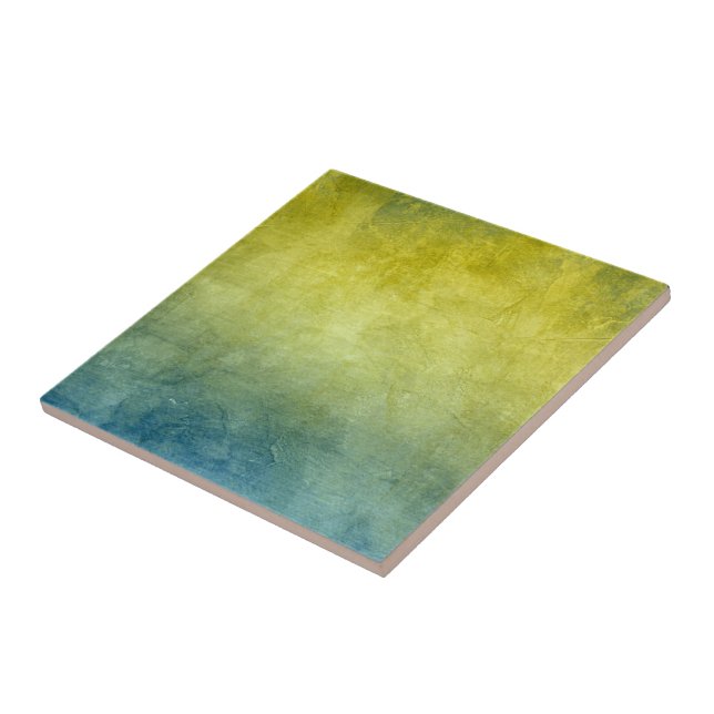 Grunge Colors - Yellow & Blue Kakelplatta (Sidan)