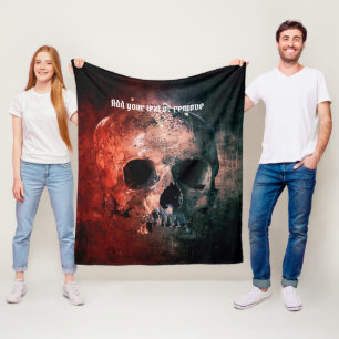 Grunge coola som illustrerar en obarmhärtig skall fleecefilt