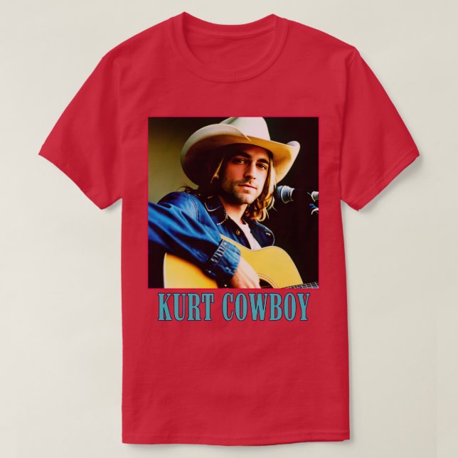 Grunge Cowboy Parody T Shirt (Design framsida)