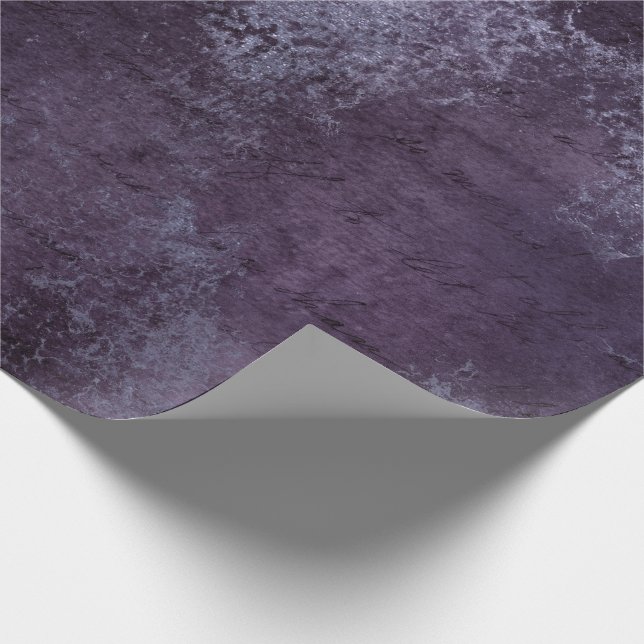 Grunge Distress Lila Plum Violet Abstrakt Presentpapper (Hörn)