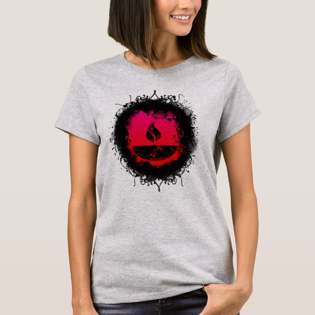 Grunge Diwali Deepa T-shirt (Framsida)