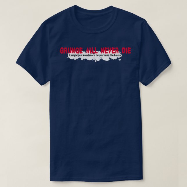 Grunge dör aldrig t shirt (Design framsida)