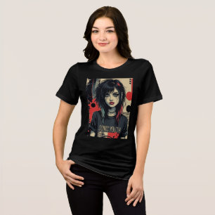 Grunge Emo Girl Tri-Blend Shirt T
