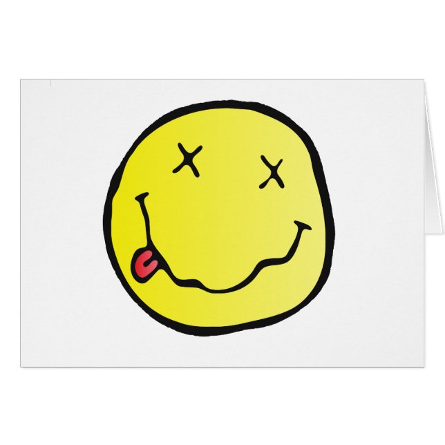 grunge emoji hälsningskort (Framsidan Horizontal)