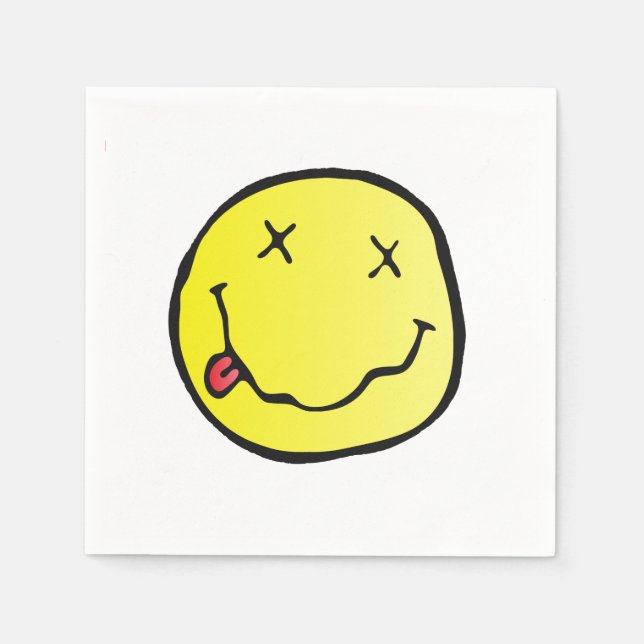 grunge emoji pappra servetter (Framsidan)