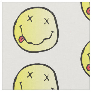 grunge emoji-väv tyg