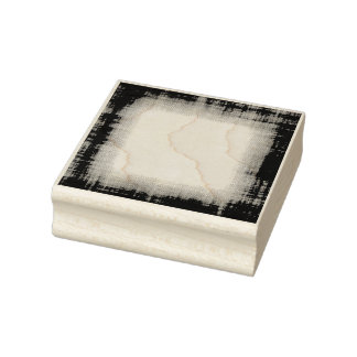 Grunge Fabric Gräns Rubber Art Frimärke Stämpel