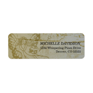 Grunge Fairy Returetiketters Returadress Etikett