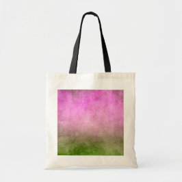 Grunge Färg - Rosa och Grönt Tygkasse