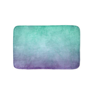 Grunge Färg - Teal & Lila Badrumsmatta