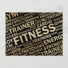 Grunge Fitness-postkort Vykort