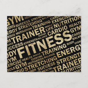 Grunge Fitness-postkort Vykort