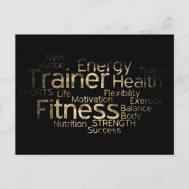 Grunge Fitness-postkort Vykort