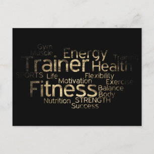 Grunge Fitness-postkort Vykort