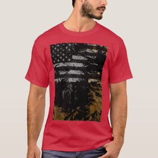 grunge flagga t shirt