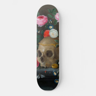 Grunge för Gothic Skull och Ro Funky Mörk Mini Skateboard Bräda 18,5 Cm