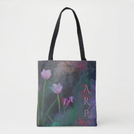 Grunge för grå för lavendel för *~* sjaskig rosa tygkasse