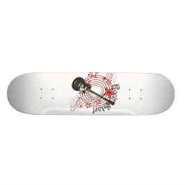 Grunge för KRW-rockstjärnagitarr Mini Skateboard Bräda 18,5 Cm