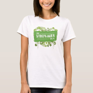 Grunge för StrongmanShowgrönt Tee Shirt