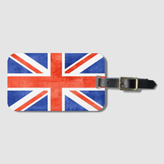 Grunge Förenade kungariket Flagga Bagagebricka