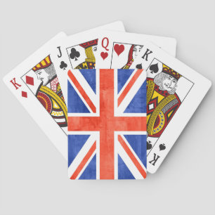 Grunge Förenade kungariket Flagga Casinokort