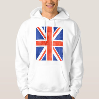 Grunge Förenade kungariket Flagga Hoodie