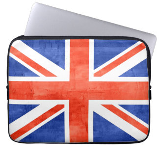 Grunge Förenade kungariket Flagga Laptop Fodral