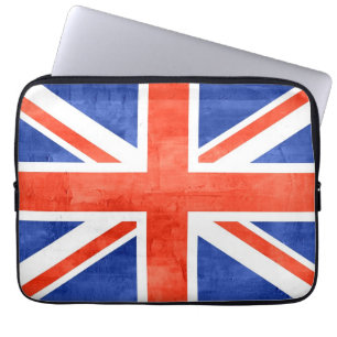 Grunge Förenade kungariket Flagga Laptop Sleeve