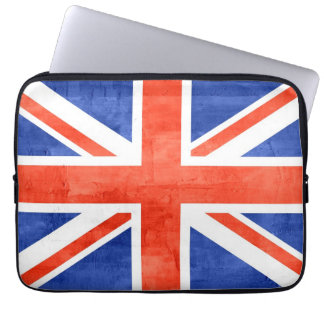 Grunge Förenade kungariket Flagga Laptop Sleeve