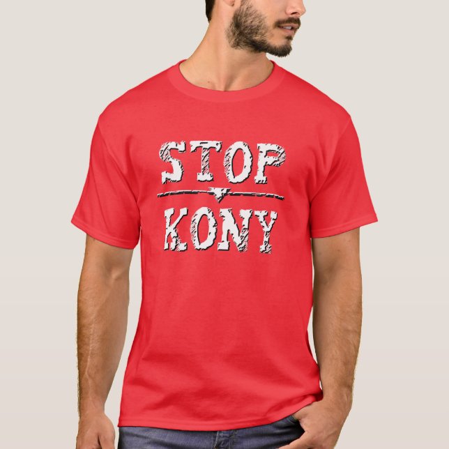 Grunge förfaller STOPPET KONY Tee (Framsida)