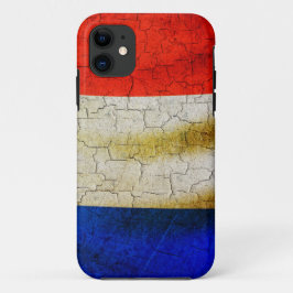 Grunge Frankrike flagga