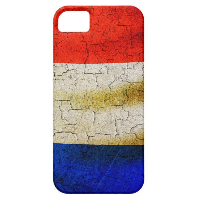 Grunge Frankrike flagga Case-Mate iPhone Skal (Baksidan)