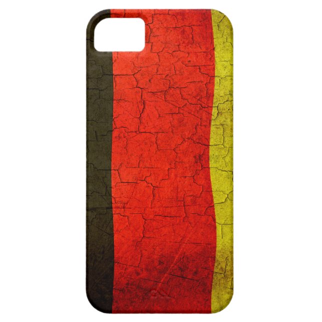 Grunge German flagga Case-Mate iPhone Skal (Baksidan)