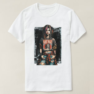 Grunge Girl Punk Sten Street Art Quote Graffiti T Shirt